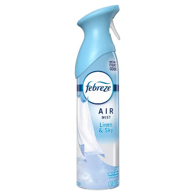 Febreze Air Refresher Eliminador de Olores en Spray - Linen & Sky, 8.1 oz