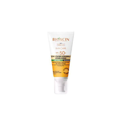 Protector solar Bioxcin para piel grasa FPS 50+ - Protección no grasa, antiedad y resistente al agua