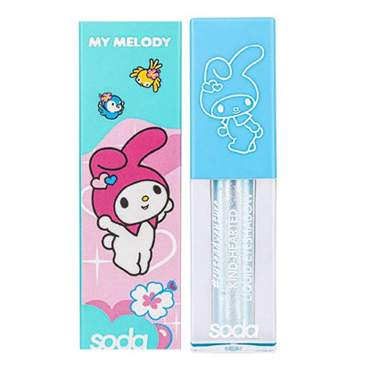 Ombre à paupières liquide Hello Kitty Soda - Maquillage scintillant et léger pour une application facile