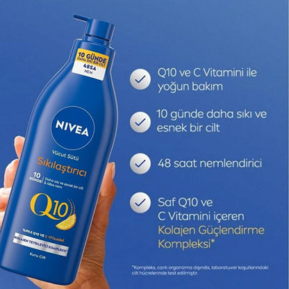 Lait corps raffermissant Nivea Q10 – Hydratation intense et bienfaits raffermissants pour tous types de peau
