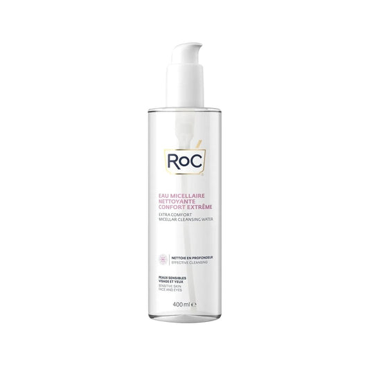 RoC Micellar Cleansing Water - Gentle Makeup Remover for Sensitive Skin, 400ml