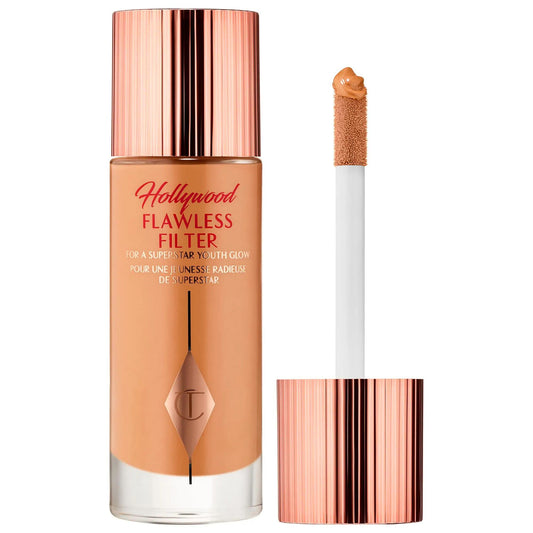 Charlotte Tilbury Hollywood Flawless Filter: Potenciador de tez radiante, difumina imperfecciones e ilumina la piel: obtén un brillo espectacular.