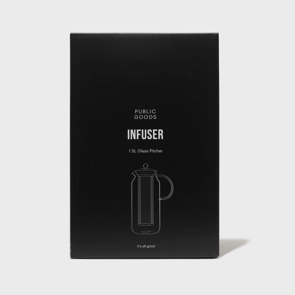 Tea & Water Glass Pitcher with Infuser Public Goods