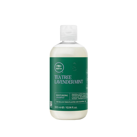 Shampoing hydratant Tea Tree Lavender Mint de Paul Mitchell - 300 ml, formule hydratante naturelle pour soulager le cuir chevelu sec