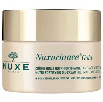 Crema de día antiedad Nuxe Nuxuriance Gold: hidratante nutritivo, natural y no comedogénico para pieles maduras
