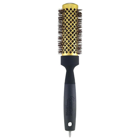 Gold Nano Wavy Ion Ceramic Hair Brush Hair Brush Pasteur Pharmacy 2" (CR131-G)