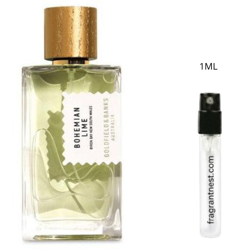 Goldfield & Banks Bohemian Lime Eau De Parfum Travel Spray | Sample Fragrant Nest 1mL Sample (15 Sprays)