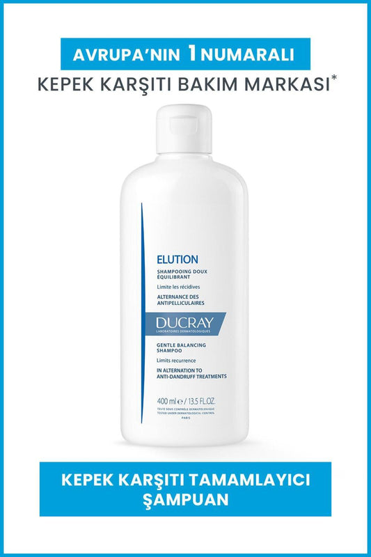Shampoing traitant rééquilibrant doux Ducray Elution 400 ml - Doux, rééquilibrant et apaisant pour cuirs chevelus sensibles