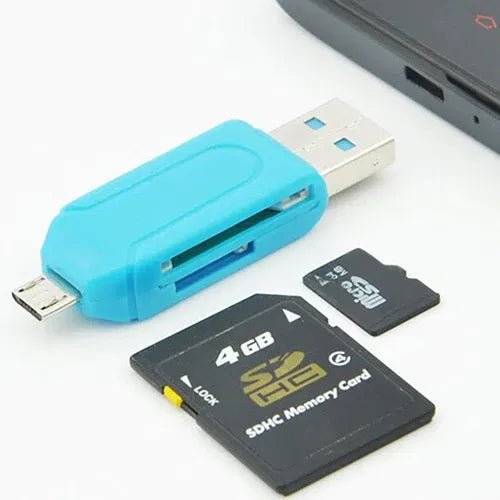 Color: WHITE - Pen Drive 2 in 1 USB OTG Card Reader High Speed Flash Drive Real Capacity Memory Stick Suit For Phone ofertas con envio gratis