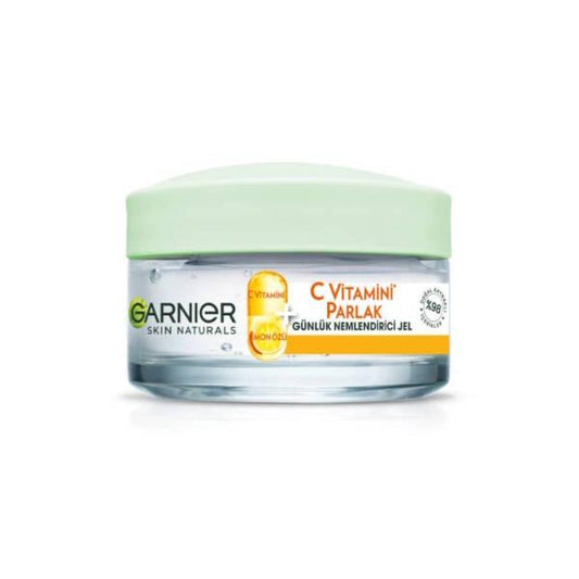 Gel hidratante diario con vitamina C Garnier Skin Naturals para piel normal - 1.69 fl oz, cuidado de la piel natural con propiedades antioxidantes
