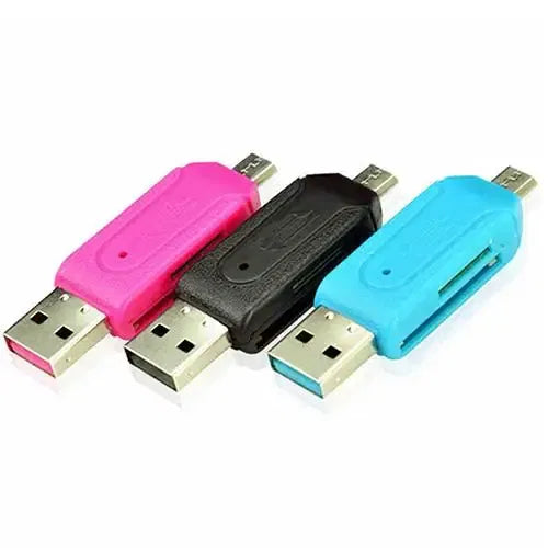 Color: GRAY - Pen Drive 2 in 1 USB OTG Card Reader High Speed Flash Drive Real Capacity Memory Stick Suit For Phone ofertas con envio gratis
