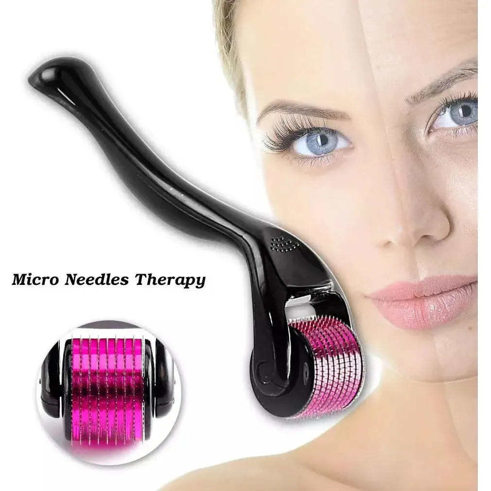 Vida Smart - Derma Roller DRS 540 0.25mm Titanium Needles for Hair Regrowth - Matte Black Derma Roller Pasteur Pharmacy