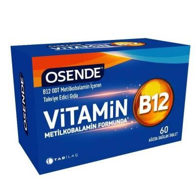 Osende Metilcobalamina B12: Tabletas sublinguales de rápida absorción para la energía - 60 tabletas de disolución oral sabor menta y fresa