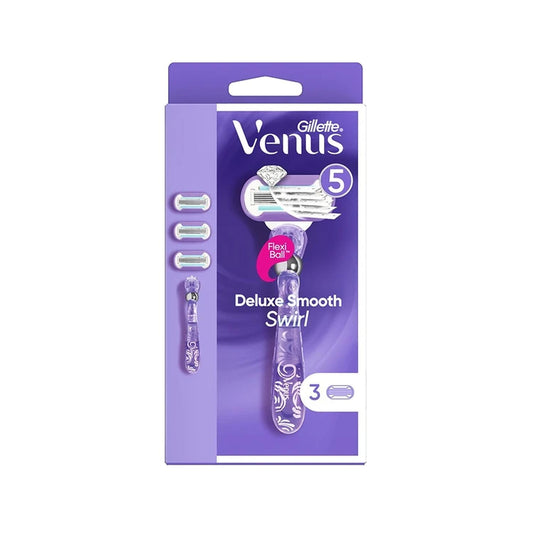 Rasoir pour femme Gillette Venus Swirl - Un rasage de près avec 3 lames de rechange