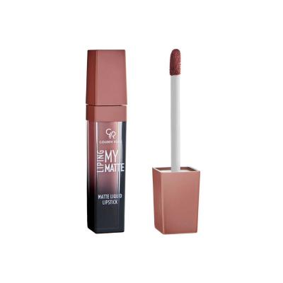 Rouge à lèvres liquide mat Golden Rose - Longue tenue, confortable, couleur intense