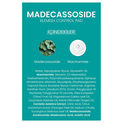 Dermal Madecassoside Blemish Control Pads 12 Count