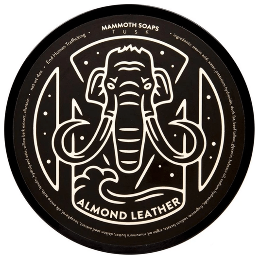 House of Mammoth Almond Leather Shaving Collection Shaving Set Pasteur Pharmacy Shaving Soap 4oz