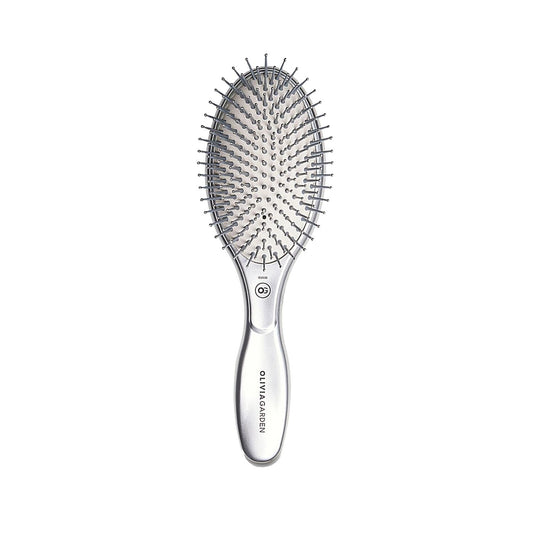 Brosse à cheveux ovale à picots en nylon Expert Care d'Olivia Garden - Outil professionnel de démêlage et de coiffage