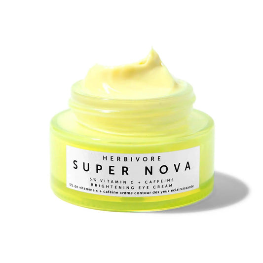 Super Nova Vitamin C Eye Cream - Brightening & Anti-Puffiness Eye Treatment with 5% THD Vitamin C, Caffeine & Turmeric
