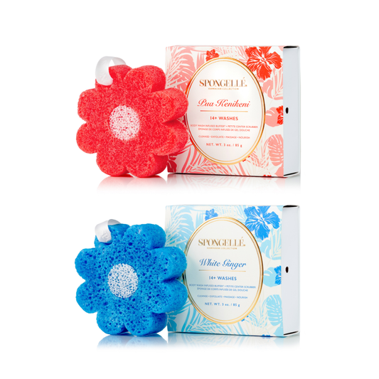 Set de exfoliante corporal hawaiano de Pua Kenikeni y jengibre blanco