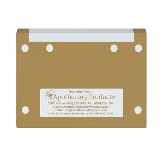 Apothecary Heavyweight Double-Fold Rx File Folder, 11-inch - Tan (100 Count) Filling Folder Pasteur Pharmacy