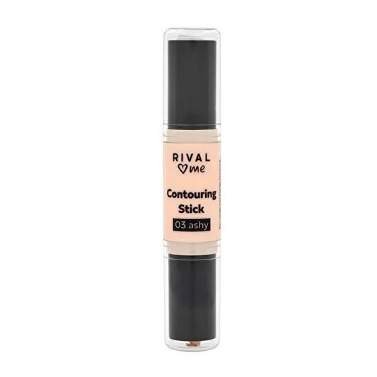 Rival Loves Me Vegan Double-Ended Contour Palette No.03 Dark Tone for Facial Enhancement