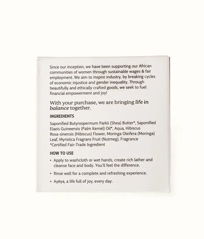 AYÉYA Traditional African Black Soap Bar<br>Honor Bar Soap AYÉYA Online Store