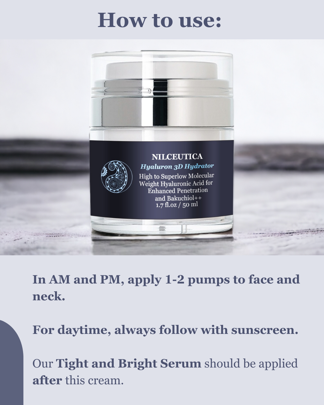 NILCEUTICA Hyaluron 3D Hydrator Multi Lamellar Emulsion The Advanced Response Face and Neck Cream-Serum Anti-aging Best Anti-aging Moisturizer for Dry skin NILCEUTICA