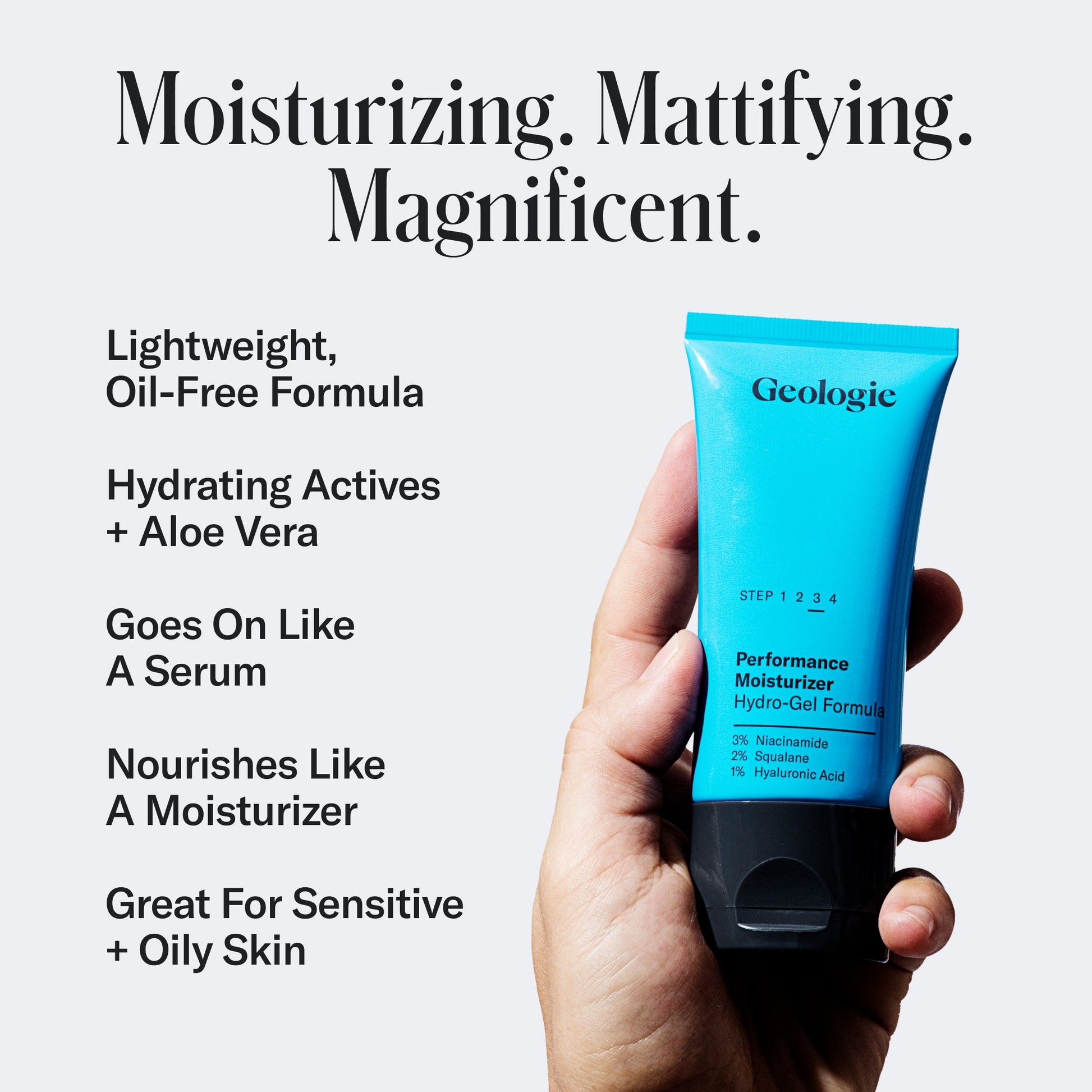 Geologie Hydro-Gel Moisturizer Face Cream Full Size Bottle Geologie