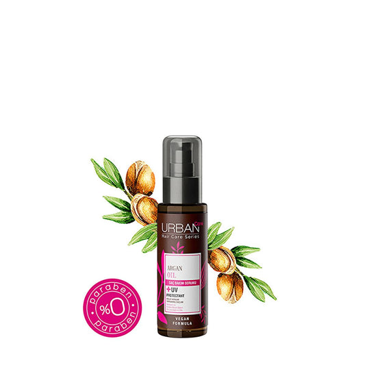 Sérum capillaire Urban Care à l'huile d'argan - Nourrissant, anti-casse, à la kératine et protection UV