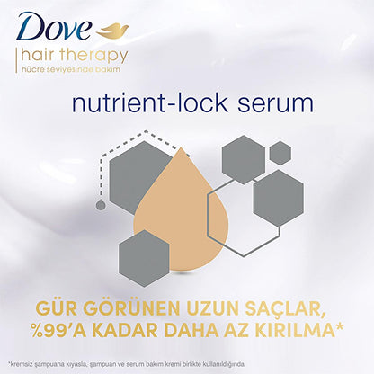 Champú Dove Hair Therapy Breakage Remedy: cuidado capilar nutritivo y anticaída para cabello dañado y frágil