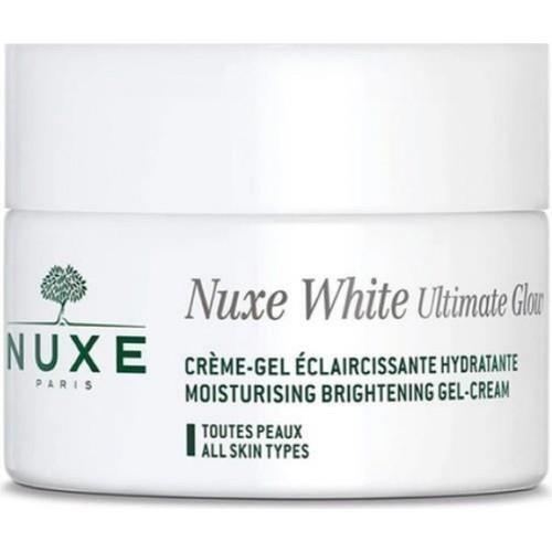 Nuxe White Ultimate Glow Moisturising Brightening Gel Cream 50ml - Vitamin C Skincare for Brighter, Hydrated Skin