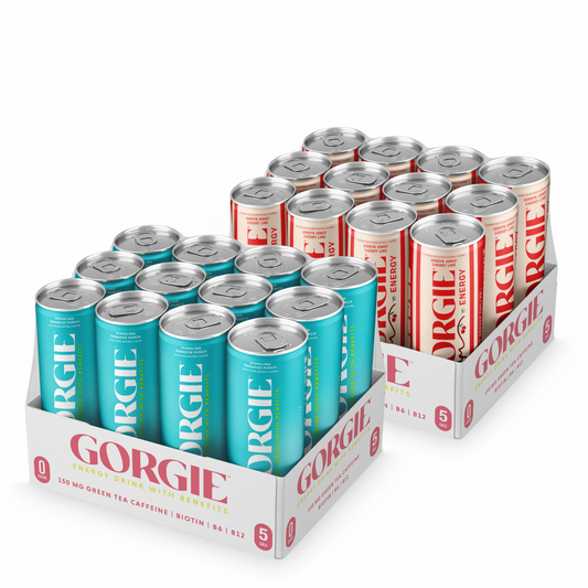 GORGIE Cherry Lime+ Tropical Punch Bundle - 24 Cans 2 Packs GORGIE