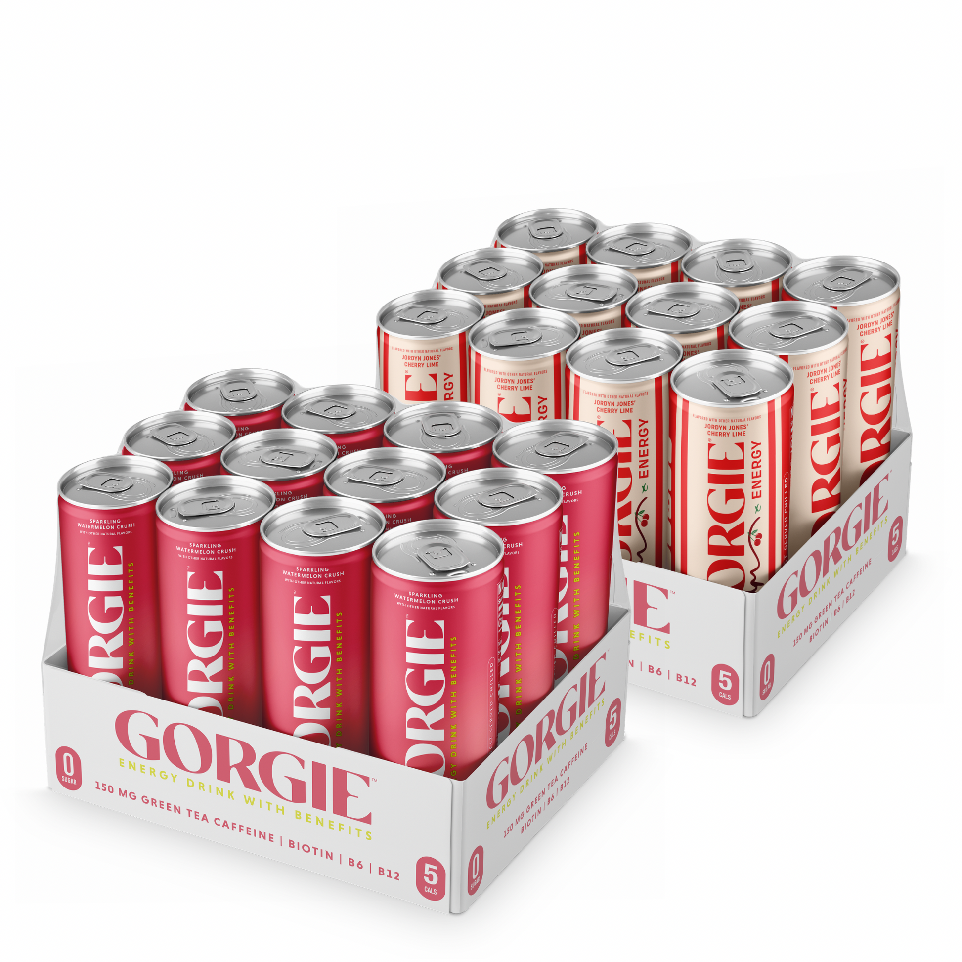 GORGIE Bundle Cherry Lime + Watermelon - 24 Cans 2 Packs GORGIE