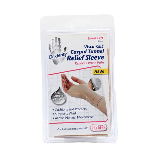 PediFix Visco-Gel Carpal Tunnel Relief Sleeve Small Left Carpal Tunnel Relief Sleeve Pasteur Pharmacy