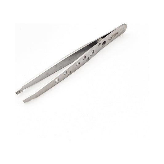 Dural Slant Tweezer Classic Multi dots Silver Tweezer Pasteur Pharmacy