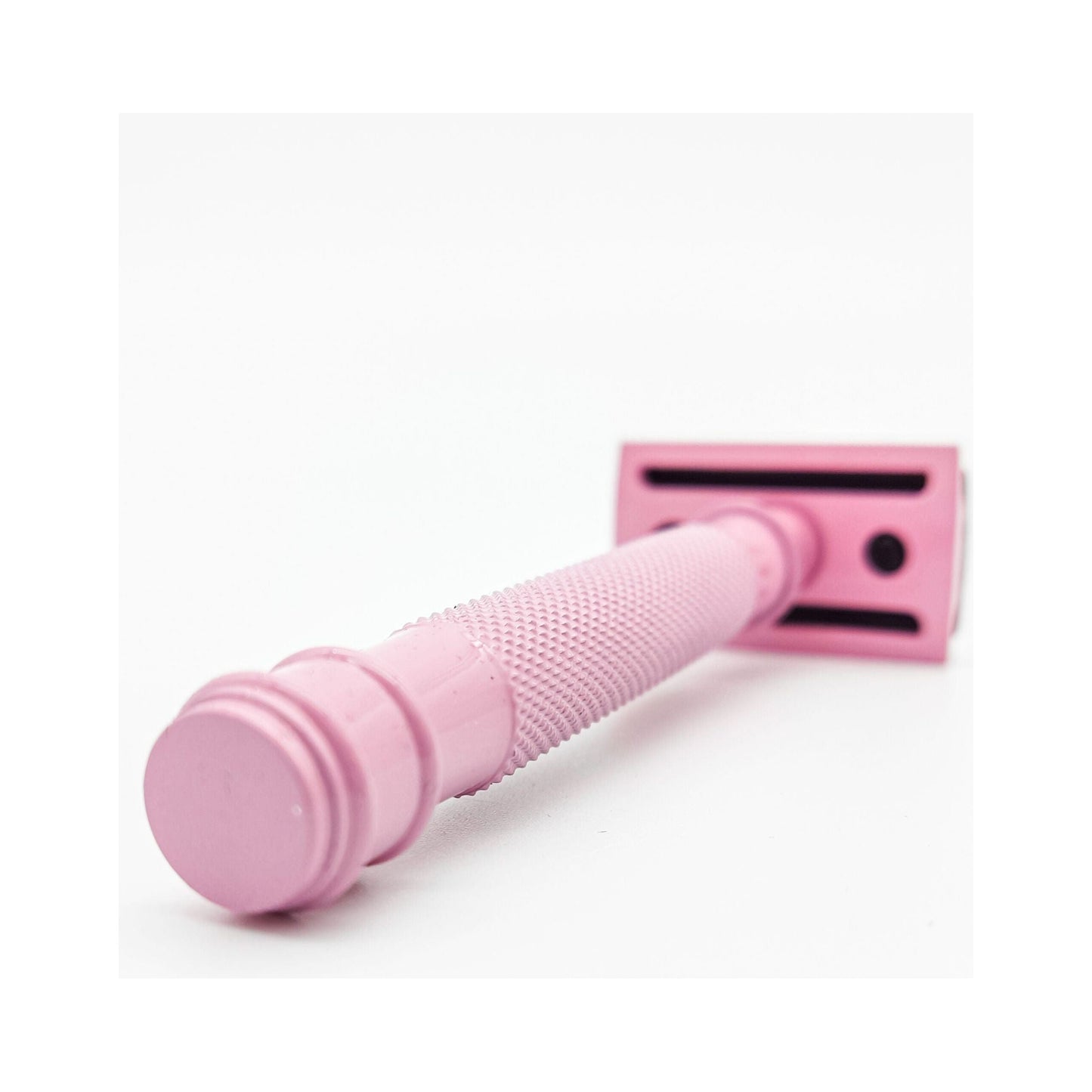 Dural Heavy Stroud Head Double Edge Safety Razor Duty Pink/Black + Pouch Safety Razor Pasteur Pharmacy