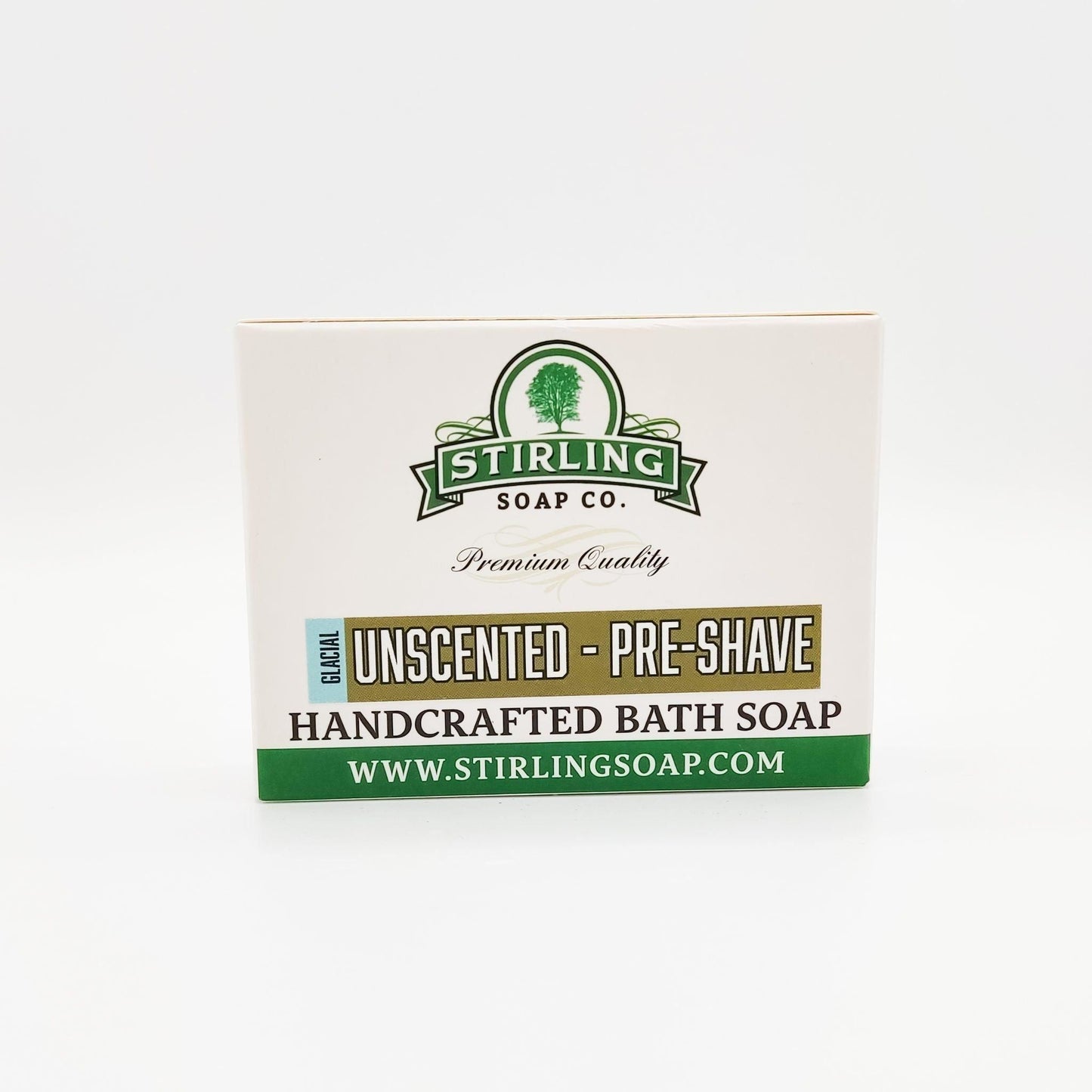 Stirling Soap Co. Glacial Unscented - Pre-Shave Bath Soap 5.5 Oz Pre-Shave Bath Soap Pasteur Pharmacy