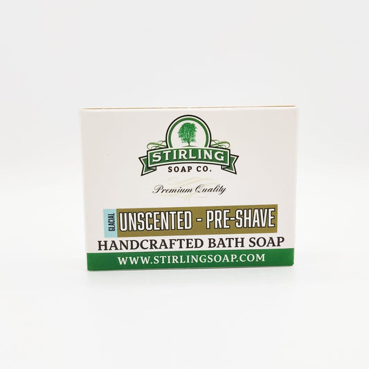 Stirling Soap Co. Glacial Unscented - Pre-Shave Bath Soap 5.5 Oz Pre-Shave Bath Soap Pasteur Pharmacy