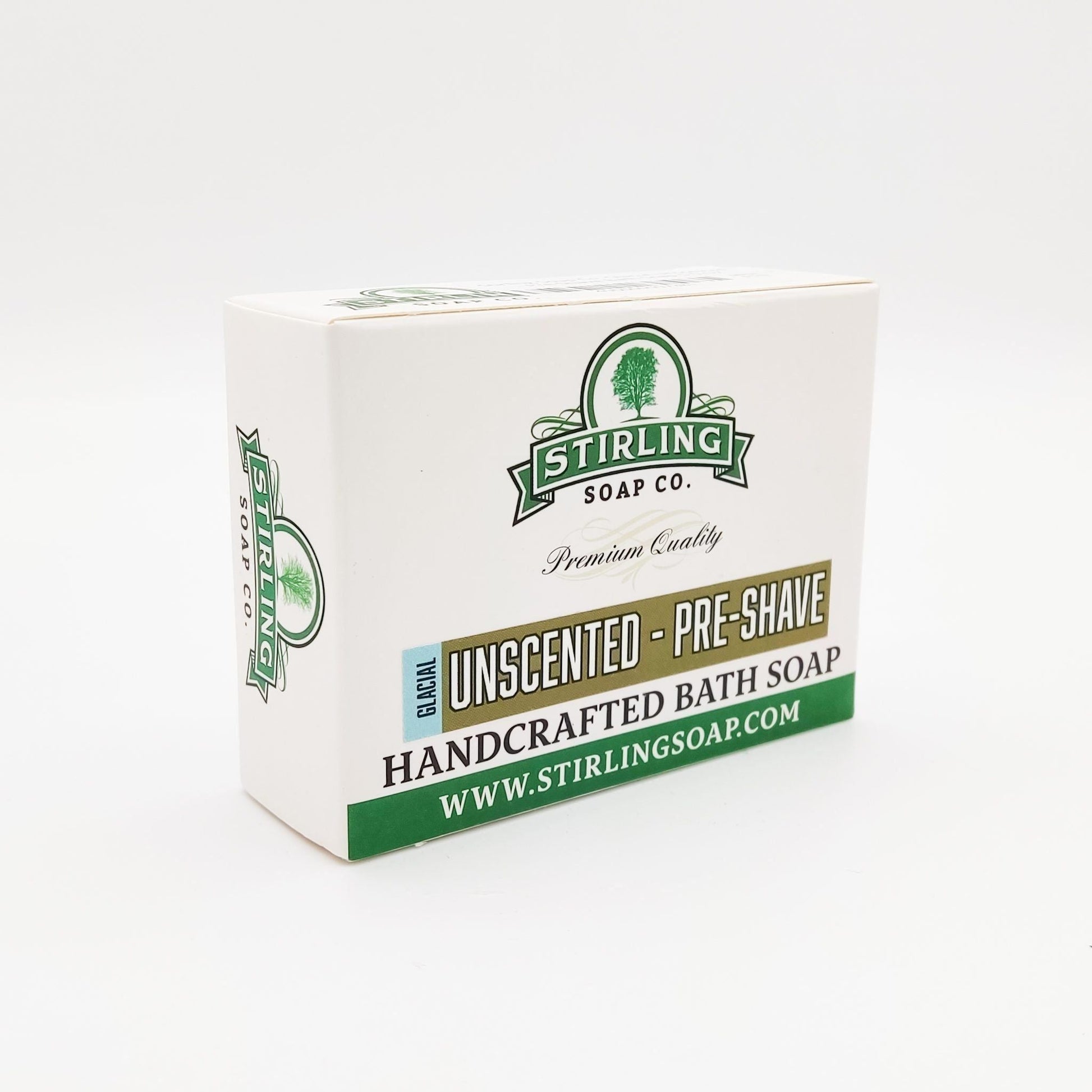 Stirling Soap Co. Glacial Unscented - Pre-Shave Bath Soap 5.5 Oz Pre-Shave Bath Soap Pasteur Pharmacy