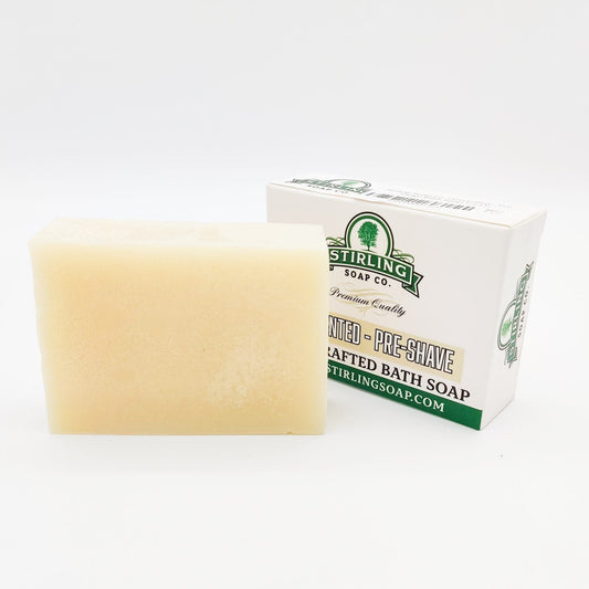Stirling Soap Co. Unscented - Pre-Shave Bath Soap 5.5 Oz Pre-Shave Bath Soap Pasteur Pharmacy