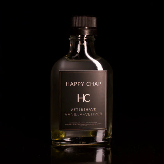 Happy Chap Vanilla + Vetiver Shaving Collection Shaving Kit Pasteur Pharmacy Aftershave Splash