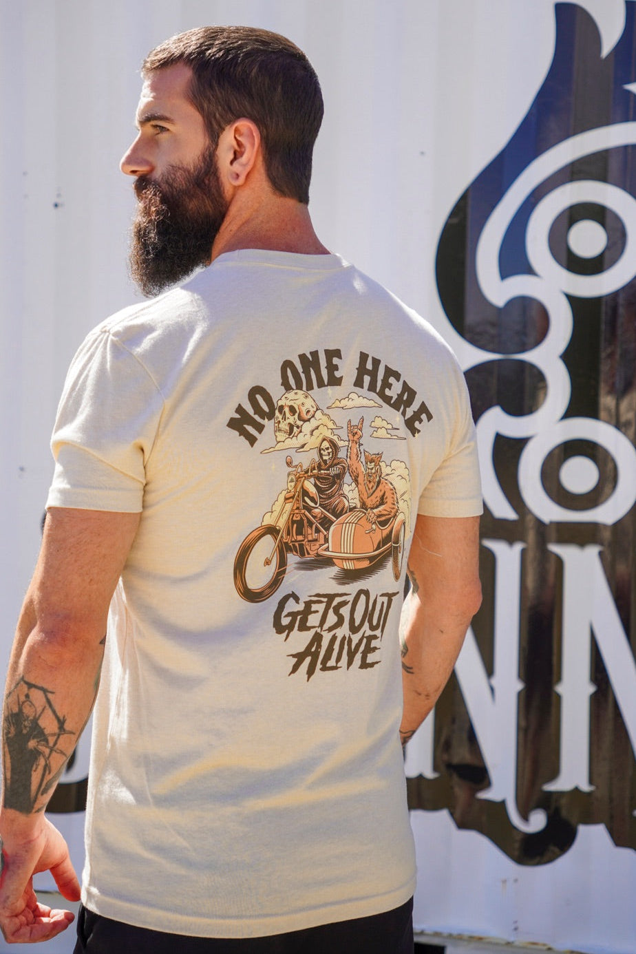 Johnny Slicks No one here gets out alive T-shirt Shirt Johnny Slicks
