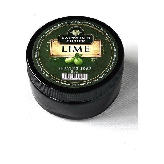 Captain's Choice Lime Shaving Soap 5 Oz Shaving Soap Pasteur Pharmacy