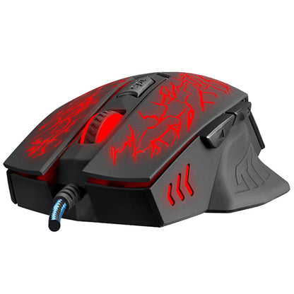 Souris de jeu filaire Everest SM-700 - DPI personnalisable, capteur optique, noir