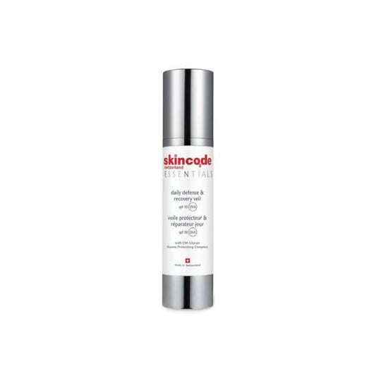 Voile de protection et de régénération quotidien Skincode SPF30, soin hydratant anti-âge