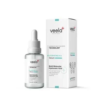 Sérum à l'acide hyaluronique Veela 30 ml - Hydratant intensif pour peaux sèches, soin anti-âge