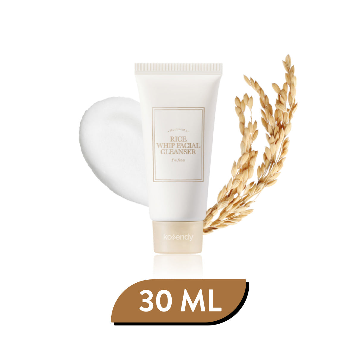 I'M From Rice Whip Facial Cleanser Brightening Mini 30ml