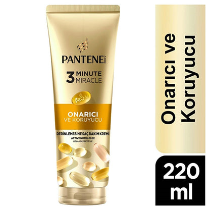 Crème réparatrice Pantene Miracle Serum - Soin revitalisant en profondeur pour cheveux abîmés, 220 ml