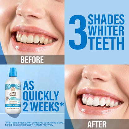 GuruNanda Oxyburst Whitening Mouthwash – Fresh Mint, 1 L